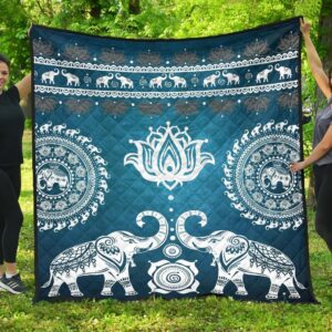 Blue Mandala Premium Quilt  Quilt